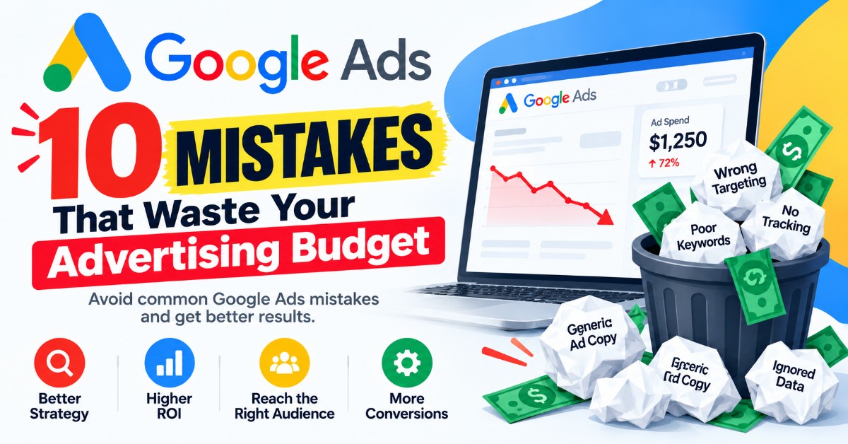 10 Google Ads Mistakes That Waste Your Advertising Budget